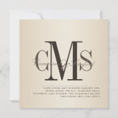 PixDezines コンテンポラリー + classy/カフェノイア 招待状 (裏面)