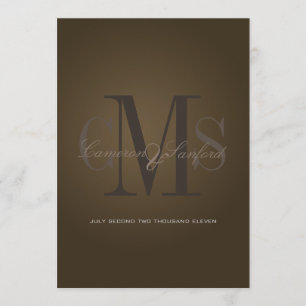 PixDezines コンテンポラリー + classy/カフェノイア 招待状