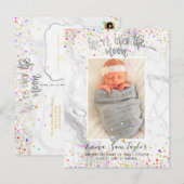 PixDezines コンフェッティ 誕生/お月様を超えて 案内ポストカード (正面/裏面)