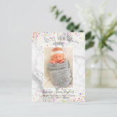 PixDezines コンフェッティ 誕生/お月様を超えて 案内ポストカード (スタンド正面)