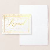 PixDezines ゴールド コンフェッティ / 予約席サイン 箔カード (ディスプレー)