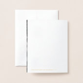 PixDezines ゴールド バー ミツバ・モダン カリグラフィー 箔カード (裏面封筒付き)