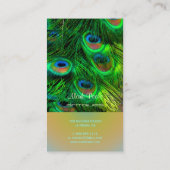 PixDezines サイケデリック Peacockカスタマイズ! 名刺 (裏面)
