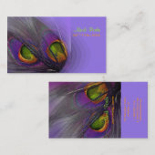 PixDezines サイケデリック Peacockカスタマイズ! 名刺 (正面/裏面)