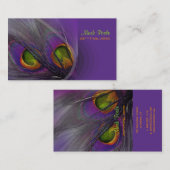 PixDezines サイケデリック Peacockカスタマイズ! 名刺 (正面/裏面)