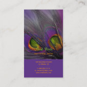 PixDezines サイケデリック Peacockカスタマイズ! 名刺 (裏面)