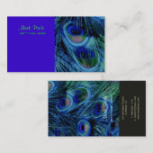 PixDezines サイケデリック Peacockカスタマイズ! 名刺 (正面/裏面)