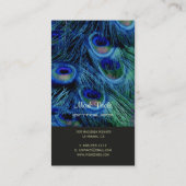 PixDezines サイケデリック Peacockカスタマイズ! 名刺 (裏面)