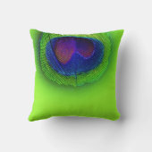 PixDezines サイケデリック peacock eye/cobalt+green クッション (裏面)