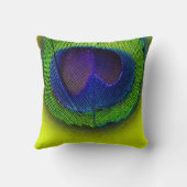 PixDezines サイケデリック peacock eye/pink+ライム クッション (裏面)