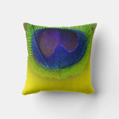 PixDezines サイケデリック peacock eye/purple+yellow クッション (裏面)