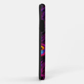 PixDezines サイケデリック Peacock、Hot Pink Case-Mate iPhoneケース (裏面/右)