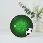 PixDezines サッカー バー ミツバ/DIY カラー 招待状 (スタンド正面)