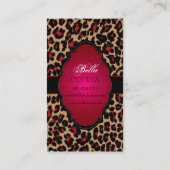 PixDezines サッシーなチーター柄 / DIY 背景 名刺 (裏面)