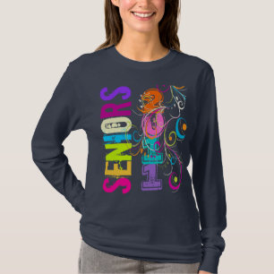 PixDezines シニア 2011+虹 スワール Tシャツ
