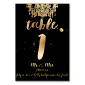 PixDezines シャンデリア/フェイクゴールド/テーブル1 テーブルナンバー (裏面)