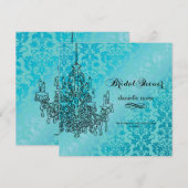 PixDezines シャンデリア/ブライダルシャワー 招待状 (正面/裏面)