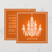 PixDezines シャンデリア/DIY 背景色! 招待状 (正面/裏面)