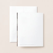 PixDezines シルバー バット ミッツヴァ + モダン フォント 箔カード (裏面封筒付き)