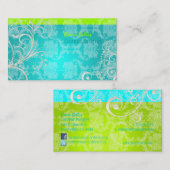 PixDezines スタイリッシュなパール スワール 名刺 (正面/裏面)