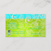 PixDezines スタイリッシュなパール スワール 名刺 (裏面)