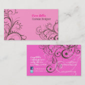 PixDezines スタイリッシュパールスワール 名刺 (正面/裏面)