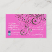 PixDezines スタイリッシュパールスワール 名刺 (裏面)