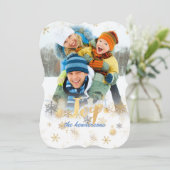 PixDezines スノーフレーク/ゴールド/シルバー/ホリデーカード シーズンカード (スタンド正面)