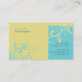 PixDezines スワール / レモン+アクア 名刺 (裏面)