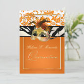 PixDezines タンザ ダマスク/キンセアニエラ/ゼブラ 招待状 (スタンド正面)