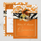 PixDezines タンザ ダマスク/キンセアニエラ/ゼブラ 招待状 (正面/裏面)