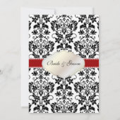 PixDezines タンザ ダマスク/DIY カラー!!! 招待状 (裏面)