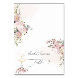 PixDezines ダスティローズ テントエスコートカード テーブルナンバー