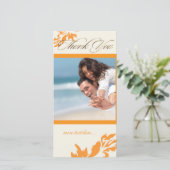 PixDezines ダマスク12/ありがとうございます サンキューカード (スタンド正面)