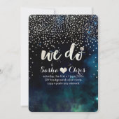 PixDezines ダークスカイ/ dazzled/偽の銀/NASA スペース 招待状 (正面)