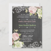 PixDezines チョークボード/ロココ/ヴィンテージローズ 招待状 (裏面)