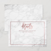 PixDezines ディテール カード/マーブル+フェイク ローズゴールド エンクロージャーカード (正面/裏面)