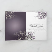 PixDezines ナスの渦巻き写真感謝カード サンキューカード (内部)