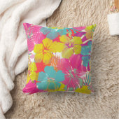 PixDezines ハイビスカス/ジャングル/DIY 背景 クッション (ブランケット)