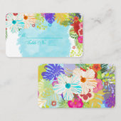 PixDezines ハイビスカス プレイカード（名刺） プレイスカード (正面/裏面)