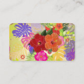 PixDezines ハイビスカス プレイースカード（名刺） プレイスカード (裏面)