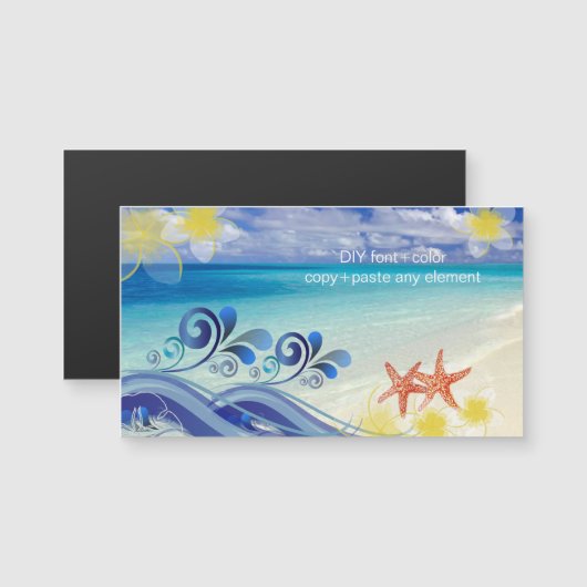 PixDezines ハula ウェーブ/プルメリア/ヒトデ (正面/裏面)