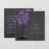 PixDezines バイオレット/マップルツリー/ブラックボード 招待状 (正面/裏面)