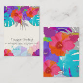 PixDezines バリ風 DIY 背景+フォント 名刺 (正面/裏面)