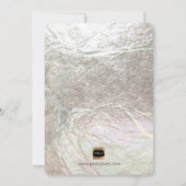 PixDezines バー・ミッツヴァ/偽銀のコンフェッティ 招待状 (裏面)