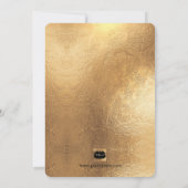 PixDezines バー・ミッツヴァ/疑似ゴールドのコンフェッティ 招待状 (裏面)