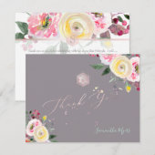 PixDezines パステルローズ ミッツヴァ 感謝カード✡ 出欠カード (正面/裏面)