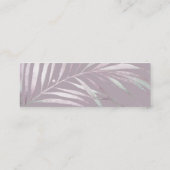 PixDezines パーム ウォーターカラー RSVP 封入 スキニー名刺 (裏面)