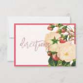 PixDezines ビクトリアン ニベア ローズ / レドゥート 招待状 (正面)