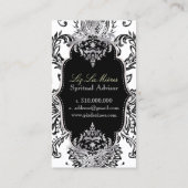 PixDezines ビクトリアン Damask/DIYカラー 名刺 (裏面)